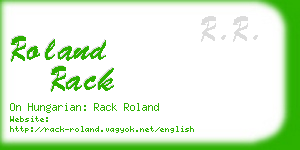 roland rack business card